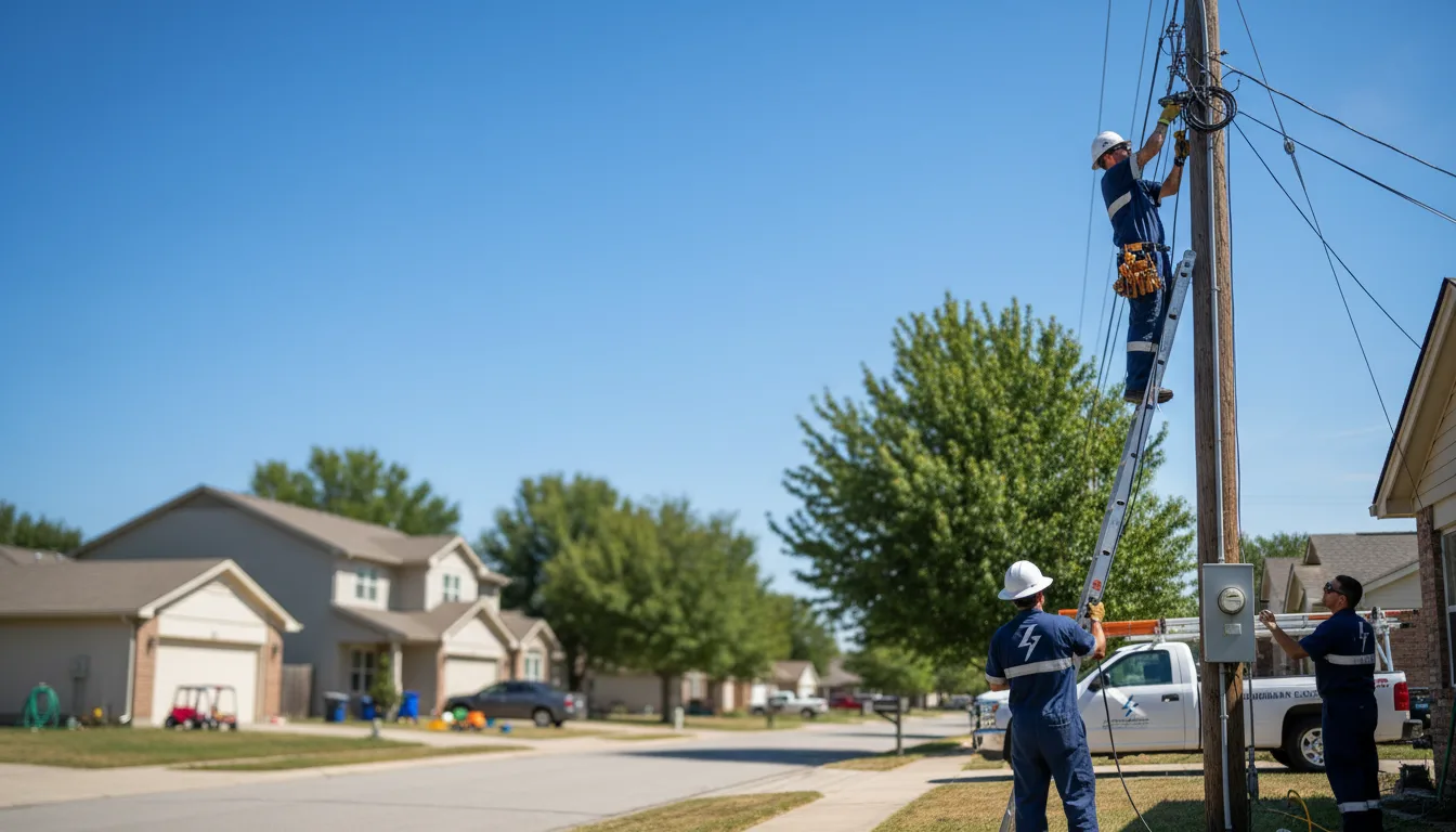 Residential electrician providing installation services in Newport, MI